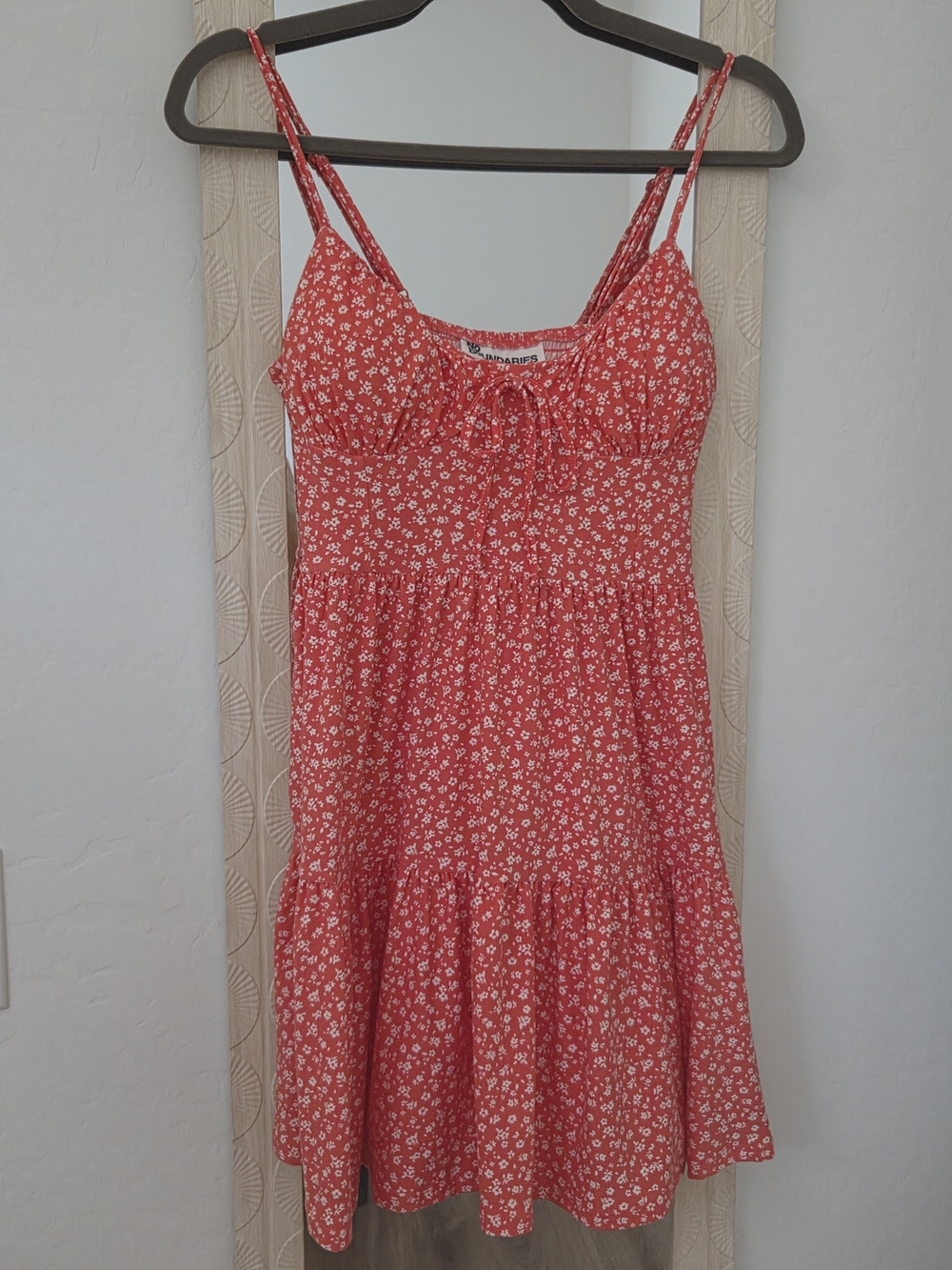 No Boundaries Red Floral Mini Dress